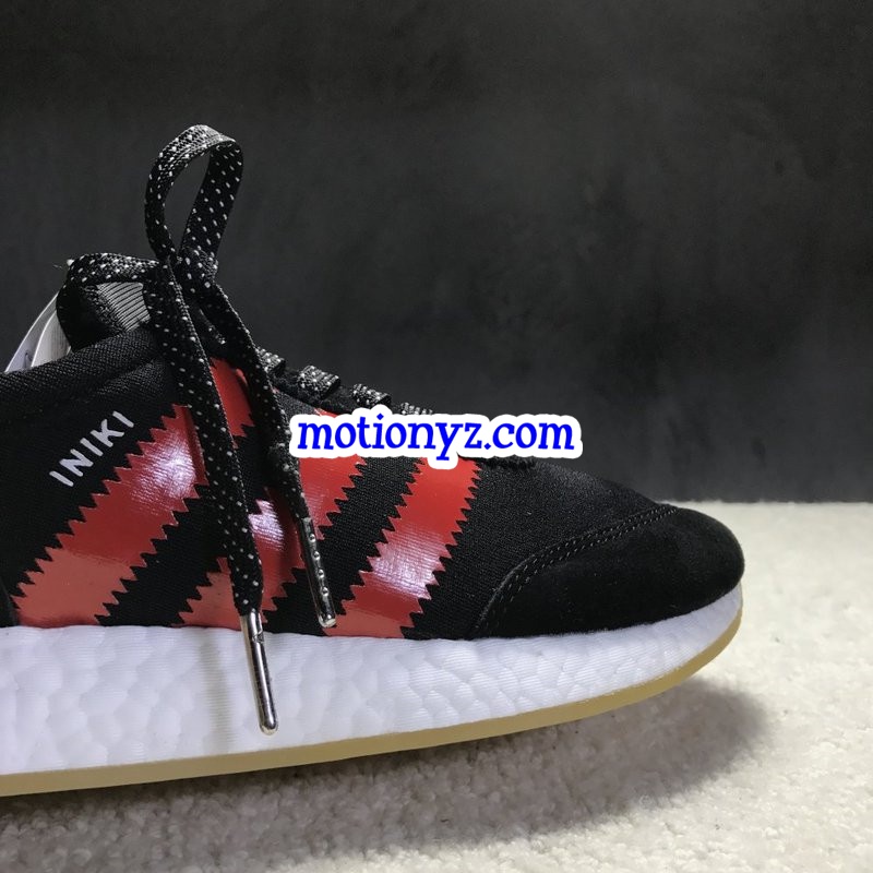 Adidas Iniki Runner Boost Black Red Real Boost